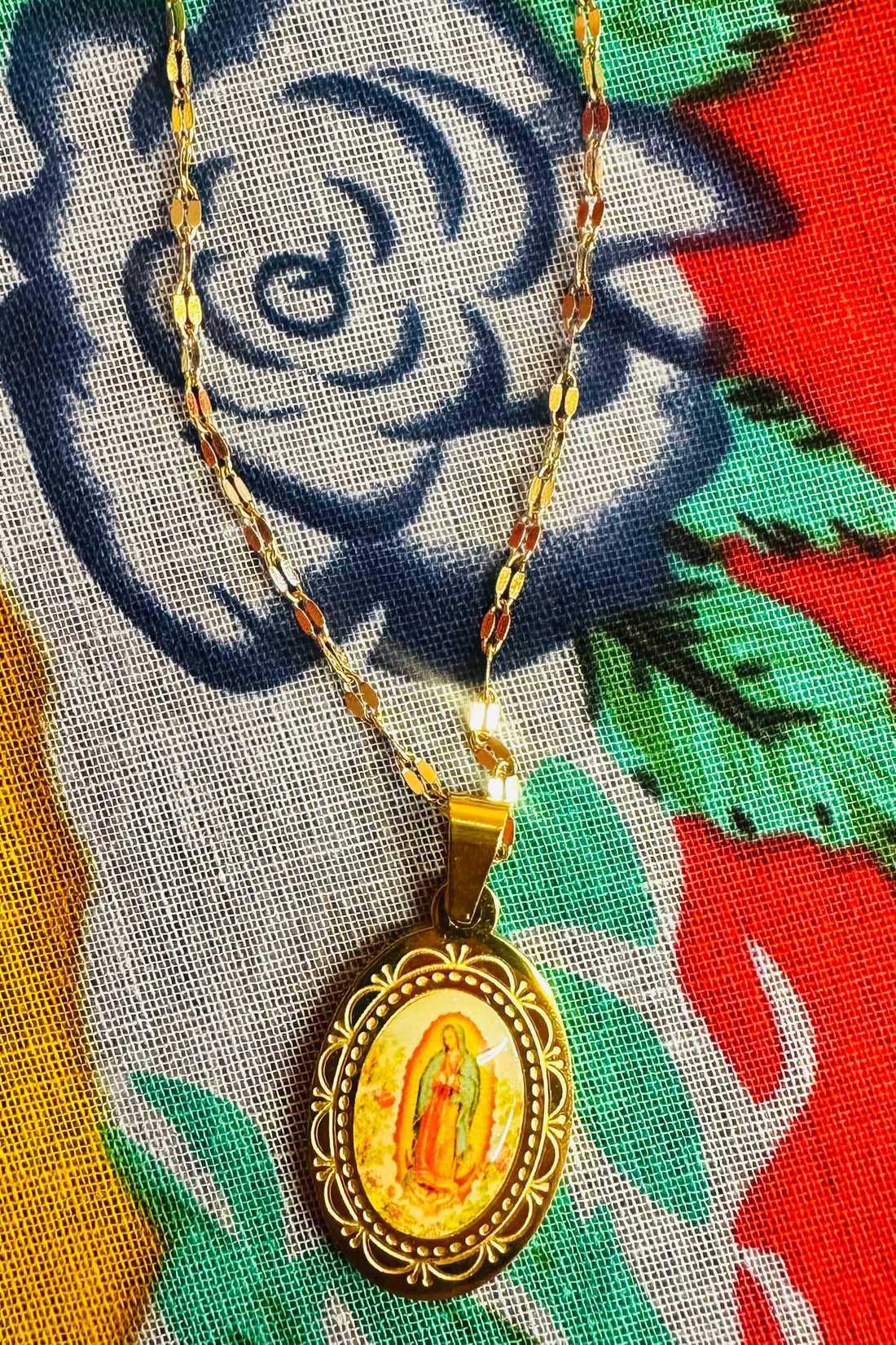 Vintage Lupita Medallion Necklace