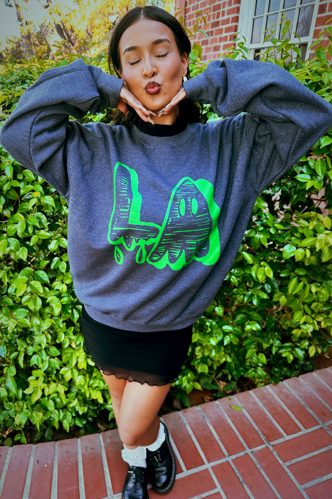 Unisex Charcoal L.A. Ghost Sweatshirt