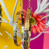 Virgencita Tri Goddess Hoops